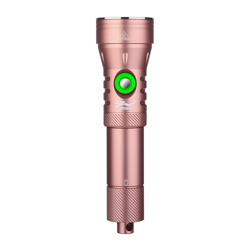 Φακός κατάδυσης D260 — σώμα από αλουμίνιο, 2000 lumen, 1x επαναφορτιζόμενη μπαταρία 21700, LED SFT40, κατάλληλος για υποβρύχια κατάδυση και έκτακτες ανάγκες