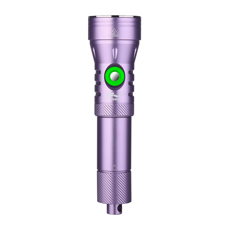 Φακός κατάδυσης D260 — σώμα από αλουμίνιο, 2000 lumen, 1x επαναφορτιζόμενη μπαταρία 21700, LED SFT40, κατάλληλος για υποβρύχια κατάδυση και έκτακτες ανάγκες