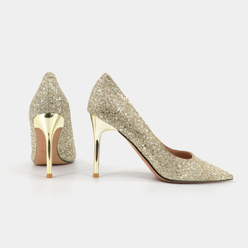 Γαμήλιες γόβες υψηλού τακουνιού με μυτερό άκρο, λεπτό τακούνι, σόλα καουτσούκ, ύψος τακουνιού άνω των 8 cm