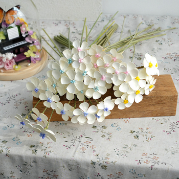 Сушени цветя - ръчно залепени за DIY букети, декорация за дом и ресторант; боядисани, опаковка: картон