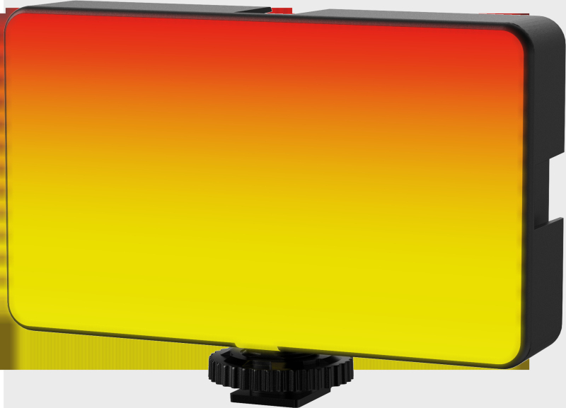 LED dopĺňajúce svetlo pre fotografovanie, vreckové LED svetlo, ambientné svetlo, zvislý režim, hot-shoe pripojenie, 5V, menej ako 10W, tri možnosti teploty svetla