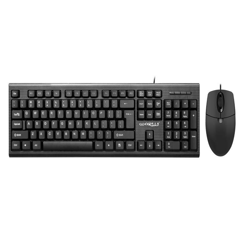 KM-660 USB kabelski set tipkovnice i miša, optički DPI 1200, ergonomski dizajn, 1,5 m kabel