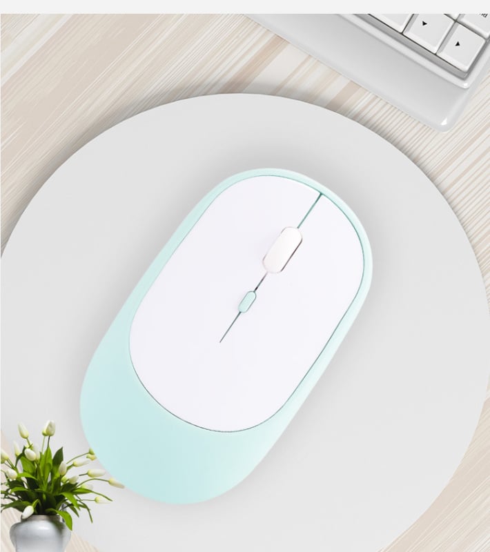 Безжична тиха офис мишка за лаптоп, 1600 DPI, 4 бутона, USB интерфейс, 2.4GHz Bluetooth, обхват до 10 м