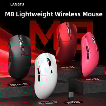 Гейминг мишка M8 с три режима свързване, 6 клавиши, тегло 70 g, кабел 1,5 m, ергономичен дизайн, plug-and-play