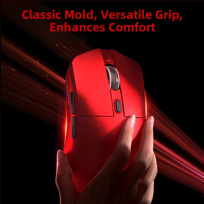 Гейминг мишка M8 с три режима свързване, 6 клавиши, тегло 70 g, кабел 1,5 m, ергономичен дизайн, plug-and-play