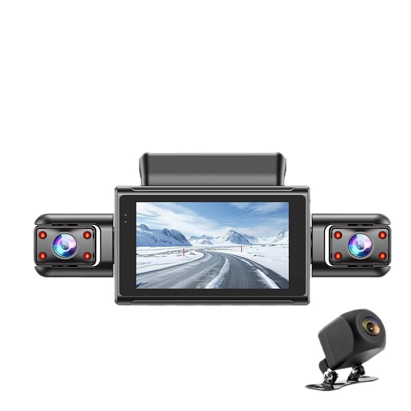 4K auto DVR s Wi-Fi povezivanjem na telefon, Starlight noćni vid, dvostruko snimanje, četverokanalno snimanje