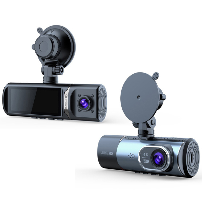 4K auto DVR s Wi-Fi povezivanjem na telefon, Starlight noćni vid, dvostruko snimanje, četverokanalno snimanje