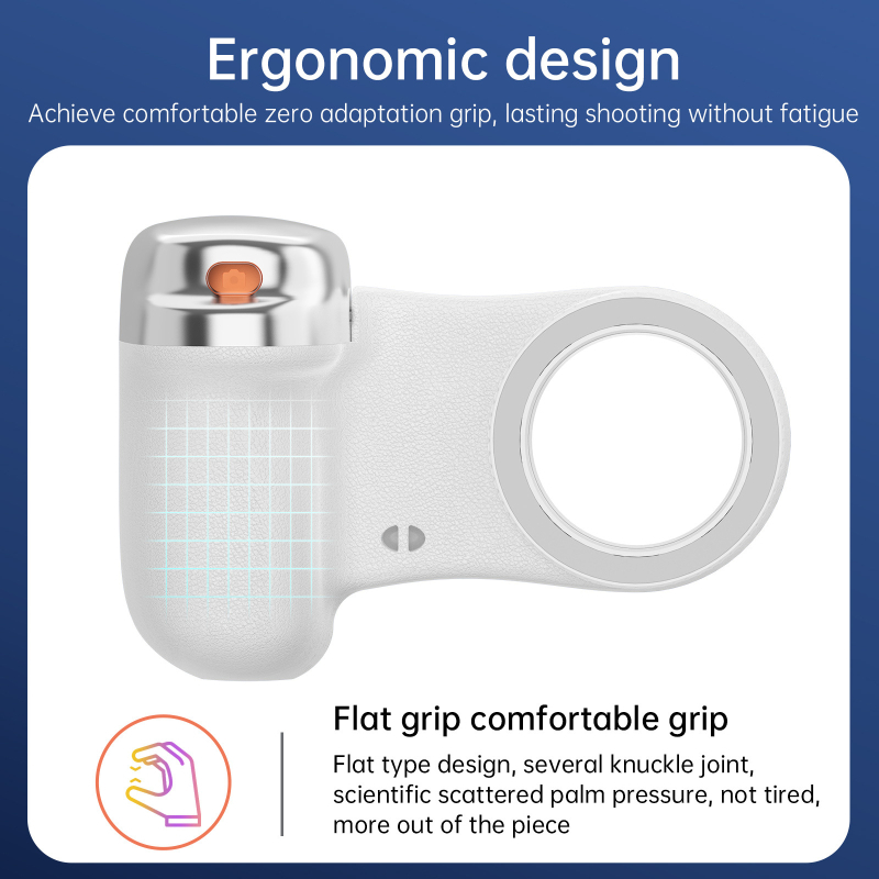 Φως συμπληρωματικό για κινητό τηλέφωνο με MagSafe μαγνητική προσάρτηση, Bluetooth και χειροκίνητο σταθεροποιητή — πολλαπλά επίπεδα ρύθμισης φωτεινότητας για φωτογράφηση και βίντεο