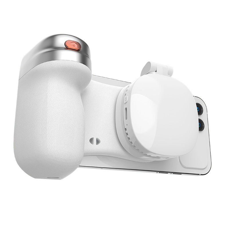 Φως συμπληρωματικό για κινητό τηλέφωνο με MagSafe μαγνητική προσάρτηση, Bluetooth και χειροκίνητο σταθεροποιητή — πολλαπλά επίπεδα ρύθμισης φωτεινότητας για φωτογράφηση και βίντεο