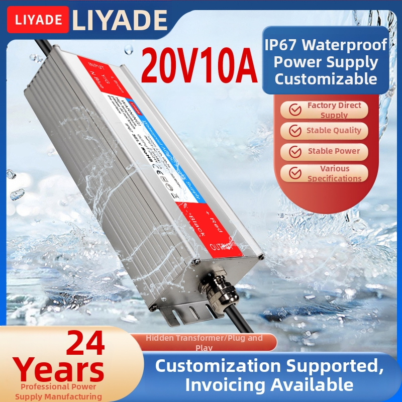 Lyd alumínium házas vízálló tápegység – nagy teljesítményű, 500 g, alkalmas LED világításra, reklámtáblákra és tengeri elektronikára