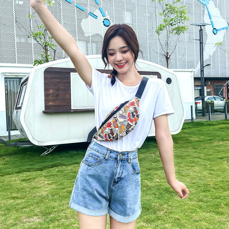 Ženska PU pojasna torbica s pretincom za telefon, zatvaračem, unutarnjim džepom — gradski stil