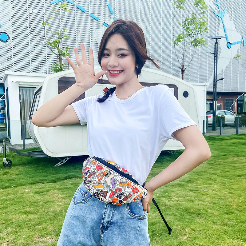 Ženska PU pojasna torbica s pretincom za telefon, zatvaračem, unutarnjim džepom — gradski stil