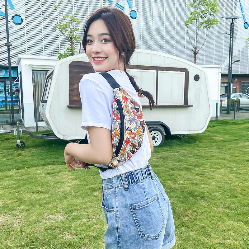 Ženska PU pojasna torbica s pretincom za telefon, zatvaračem, unutarnjim džepom — gradski stil