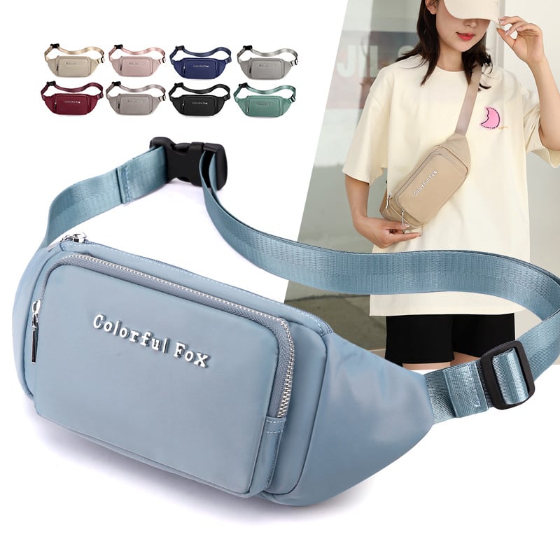 Чанта за талия в урбанистичен стил — нейлон, подплата полиестер, цип, вътрешен джоб