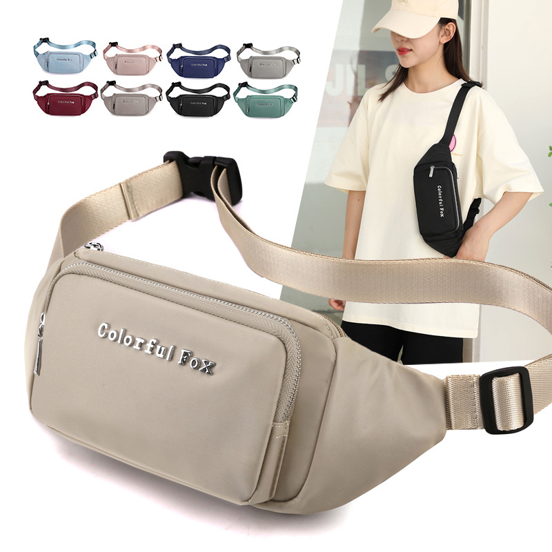 Чанта за талия в урбанистичен стил — нейлон, подплата полиестер, цип, вътрешен джоб