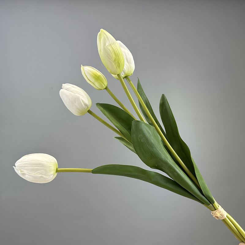 PU tulipan buket umjetnih cvjetova — stiliziran, reljefan, injekcijsko oblikovanje, za vjenčanja, vanjsku upotrebu, rekvizite za fotografiju i kućnu dekoraciju