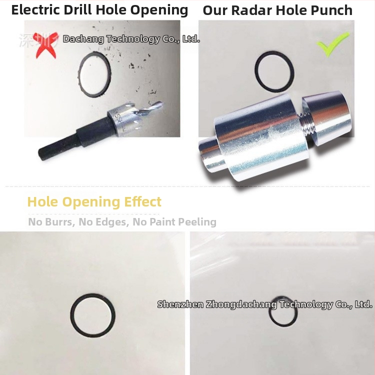 Nerūsējošā tērauda Hole Opener priekš Reversing Radar – Drill Bit, Burr-Free, 12V, Modelis 15-32, Probe 8, Signāls: Buzzer