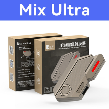 Jiaying Mix Ultra Prenosný konvertor klávesnice a myši pre mobilné hry — TYPE-C kábel, ABS plášť, kompatibilný s Android telefónmi a tablety, elitná úroveň hrania, pre jedného používateľa
