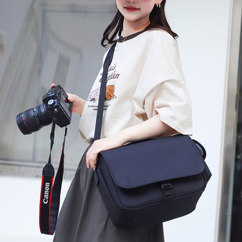 Τσάντα φωτογραφικής μηχανής με ιμάντα στον ώμο, νάιλον, αδιάβροχη, πολύ ελαφριά, ανθεκτική, για DSLR/mirrorless κάμερες