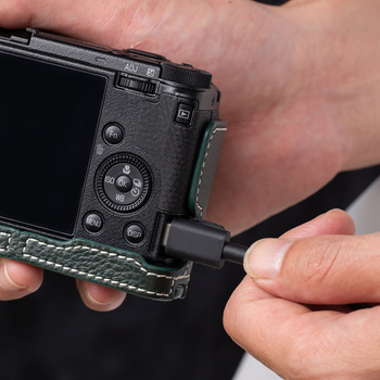 Τσάντα φωτογραφικής μηχανής από γνήσιο δέρμα, σε στυλ ώμου, unisex, άνοιξη 2025, οικιακή αποθήκευση