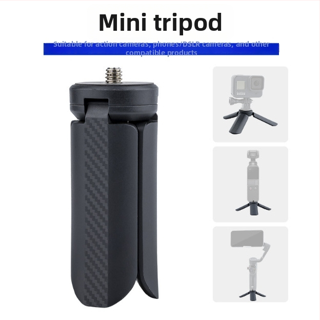 Mini statív pre kameru, z nylonu a vlákna; nosnosť do 2 kg; 1 sekcia; kompatibilný s DJI Pocket3 ručným stabilizátorom