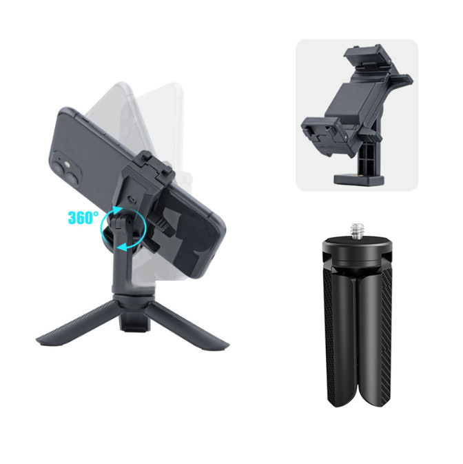 Mini statív pre kameru, z nylonu a vlákna; nosnosť do 2 kg; 1 sekcia; kompatibilný s DJI Pocket3 ručným stabilizátorom