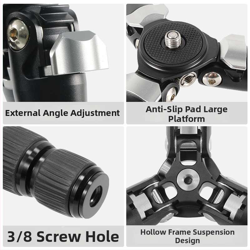 Stativ z karbónových vlákien s guľovou hlavou, 3-dielna konštrukcia, nosnosť 2–5 kg, platňa s rýchlym uvoľnením