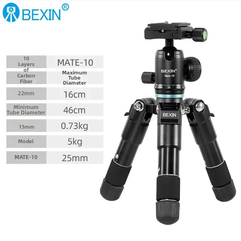 Stativ z karbónových vlákien s guľovou hlavou, 3-dielna konštrukcia, nosnosť 2–5 kg, platňa s rýchlym uvoľnením