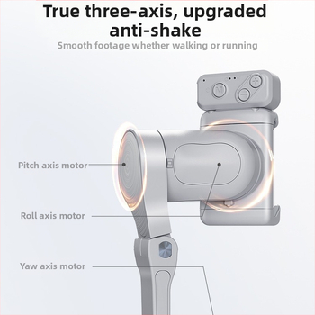 Stabilizator pentru telefon cu trei axe – Gimbal pentru vlog, mișcare orizontală 320°, mișcare verticală 90°, greutate 259 g, carcasă ABS