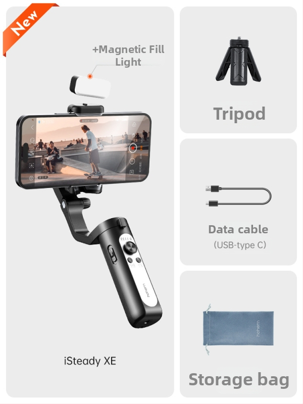 Stabilizator pentru telefon cu trei axe – Gimbal pentru vlog, mișcare orizontală 320°, mișcare verticală 90°, greutate 259 g, carcasă ABS