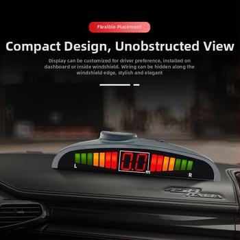 Aizmugurējais radars ar 4 sondām, 24V, balss brīdinājums – Chi Weng