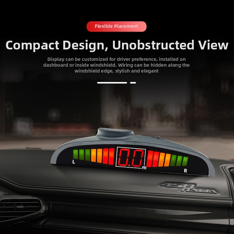 Aizmugurējais radars ar 4 sondām, 24V, balss brīdinājums – Chi Weng