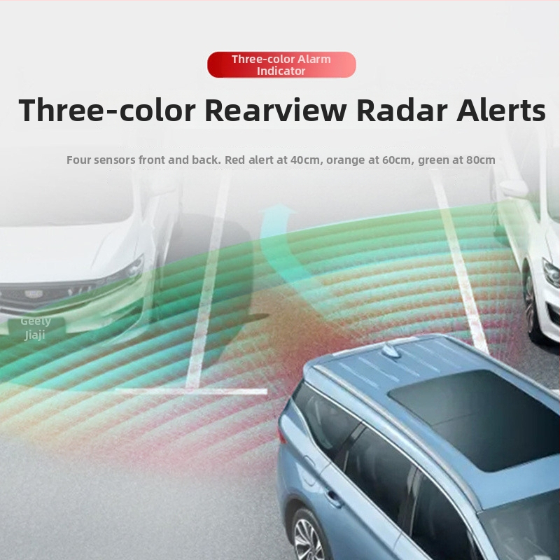 Aizmugurējais radars ar 4 sondām, 24V, balss brīdinājums – Chi Weng