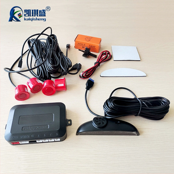 Balss atpakaļgaitas radars ar LED displeju polmesiaca formā, 4 ultraskaņas sensori, 12V