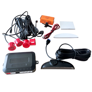 Balss atpakaļgaitas radars ar LED displeju polmesiaca formā, 4 ultraskaņas sensori, 12V