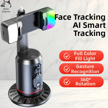 AI kamera s pan-tiltom pre mobilný telefón s rozpoznávaním tváre a stabilizáciou, 360° horizontálne aj vertikálne otáčanie, bez inštalácie, ABS, 295 g