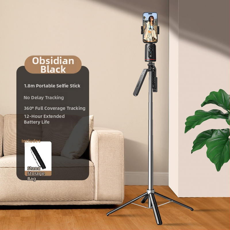 AI kamera s pan-tiltom pre mobilný telefón s rozpoznávaním tváre a stabilizáciou, 360° horizontálne aj vertikálne otáčanie, bez inštalácie, ABS, 295 g