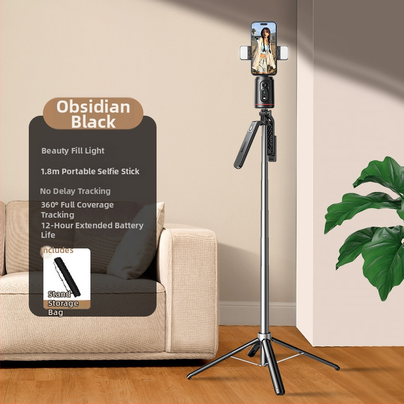 AI kamera s pan-tiltom pre mobilný telefón s rozpoznávaním tváre a stabilizáciou, 360° horizontálne aj vertikálne otáčanie, bez inštalácie, ABS, 295 g