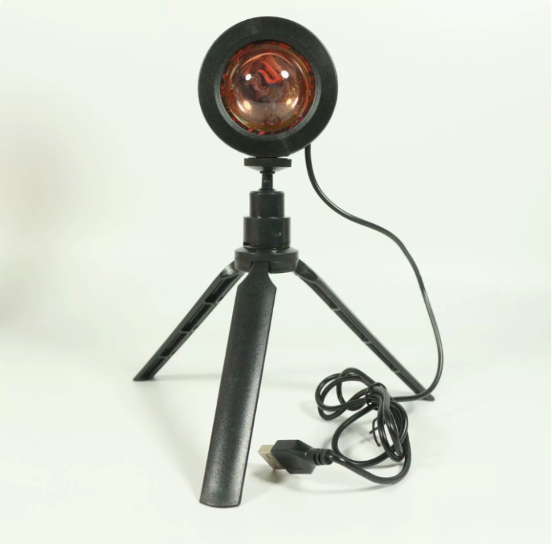 Saulrieta projicēšanas lampa fotogrāfijām, USB barošanās, galda uzstādīšana, bez viedās vadības