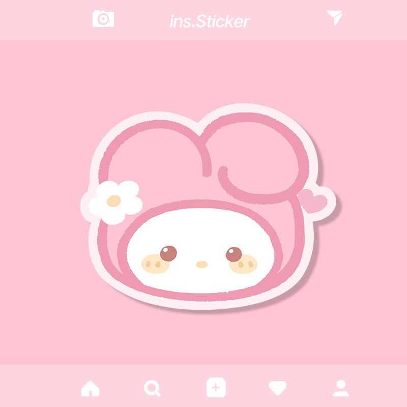 Подложка за бюро с анимирани аватари Kuromi, Melody и Hello Kitty • естествен каучук • термотрансферен печат • персонализирани рисунки • възможност за печат на лого