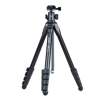 Τρίποδο από αλουμίνιο με κεφαλή σφαίρας, 4 τμήματα, πλάκα γρήγορης απελευθέρωσης, βάρος 1,33 kg