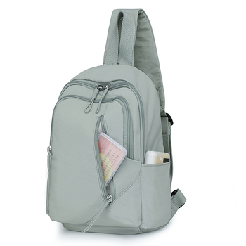 Crossbody torba za prsa - najlon, zatvarač, poliester podstava, unutarnja džep sa zatvaračem (Urban simplicity, Zima 2024)