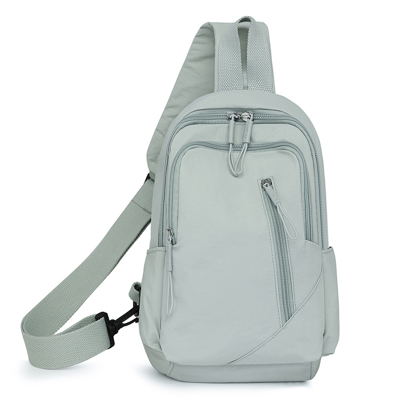 Crossbody torba za prsa - najlon, zatvarač, poliester podstava, unutarnja džep sa zatvaračem (Urban simplicity, Zima 2024)