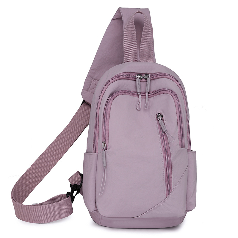 Crossbody torba za prsa - najlon, zatvarač, poliester podstava, unutarnja džep sa zatvaračem (Urban simplicity, Zima 2024)