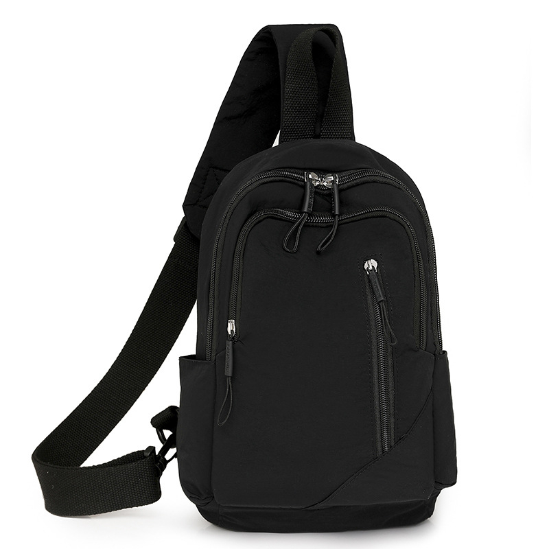 Crossbody torba za prsa - najlon, zatvarač, poliester podstava, unutarnja džep sa zatvaračem (Urban simplicity, Zima 2024)
