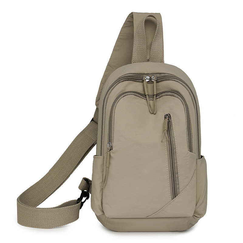 Crossbody torba za prsa - najlon, zatvarač, poliester podstava, unutarnja džep sa zatvaračem (Urban simplicity, Zima 2024)