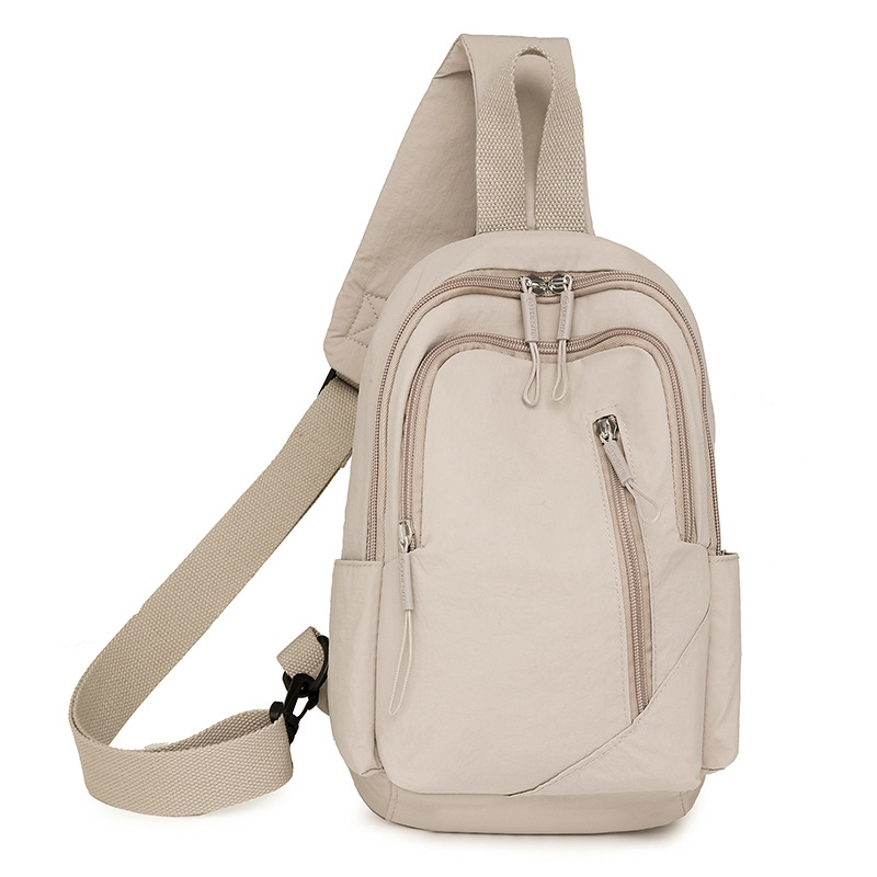 Crossbody torba za prsa - najlon, zatvarač, poliester podstava, unutarnja džep sa zatvaračem (Urban simplicity, Zima 2024)