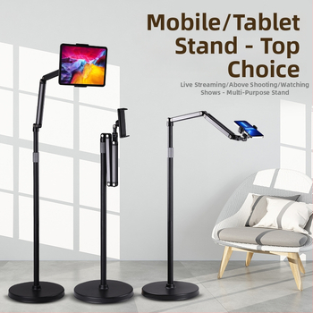 Stojan pre živé vysielanie na podlahe pre telefón, vysúvací, ultra široký uhol, model XY-39