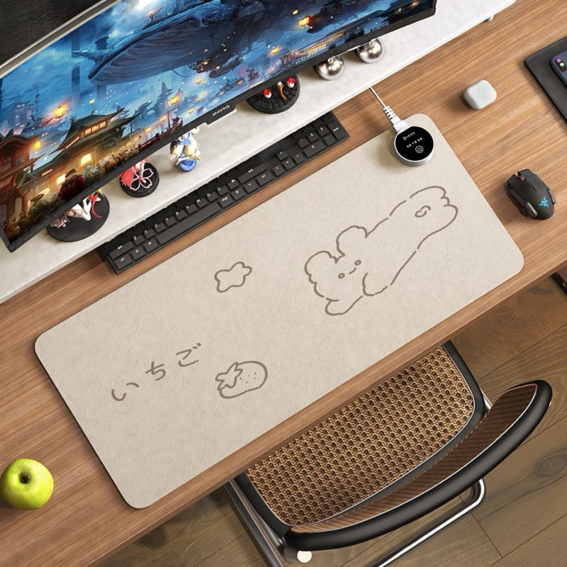 Peles apkures paliktnis ar elektrisku apkuri, 220V, 24W, PU materiāls, inteliģenta temperatūras kontrole