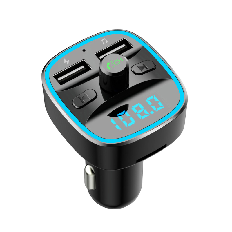 MP3 player auto cu Bluetooth FM transmitter, încărcător USB pentru mașină, convorbiri hands-free, alimentare 12–24V